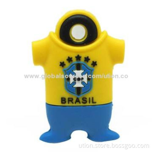 New Design Polo Shirt USB Flash Drive with 1 to 32GB Memory Capacity and 3D Design Free Logo